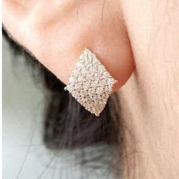 The Queen Of Diamonds earrings in 925 and cubic zirconia - Image 1