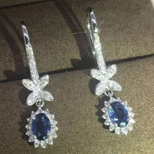 The Super Star zircon and 925 drop dangle earrings - Thumbnail 6