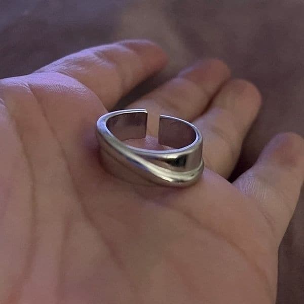 The Energy Band Ring in 925 silver adjustable - Thumbnail 7