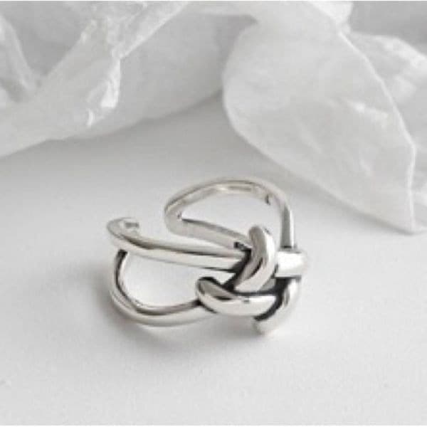 The Jumbo Knot Ring in 925 silver - Thumbnail 3