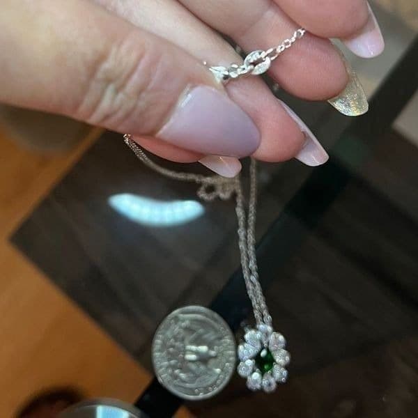 The Emerald Passion pendant in 925 and cubic zirconia - Thumbnail 8