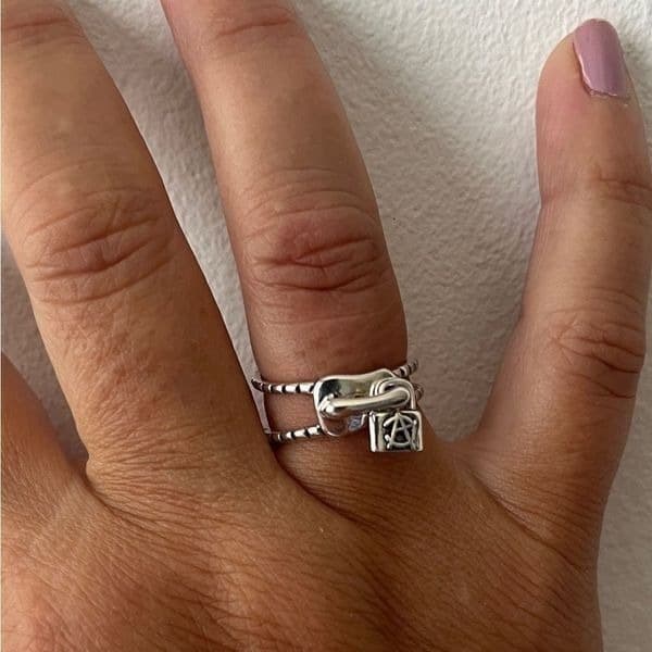 The zip it ring in 925 silver - Thumbnail 4