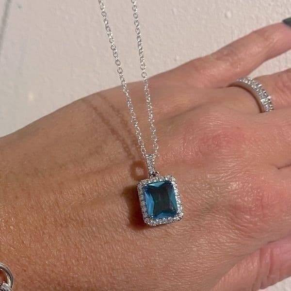 The Maritime pendant necklace in 925 and Cubic Zirconia - Thumbnail 3