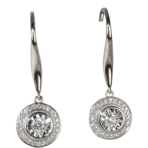The Disc Drop Round Earring in 925 - Thumbnail 2