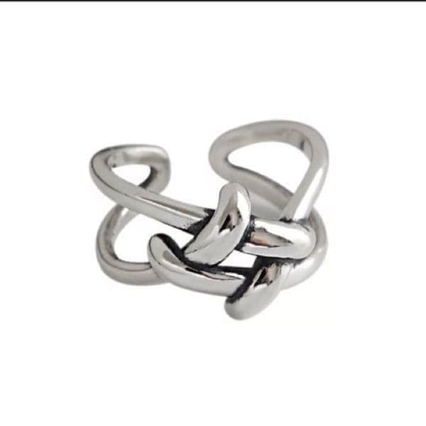 The Jumbo Knot Ring in 925 silver - Thumbnail 2