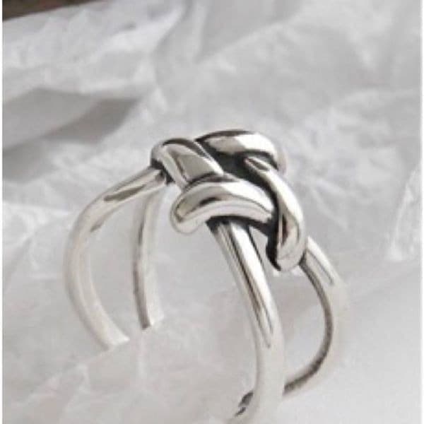 The Jumbo Knot Ring in 925 silver - Thumbnail 5
