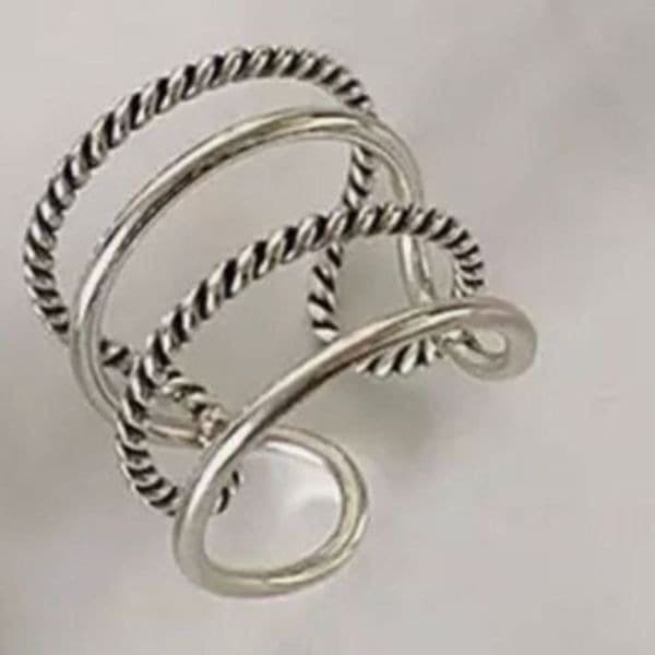 The Multimedia Stack Ring in 925 silver - Thumbnail 3