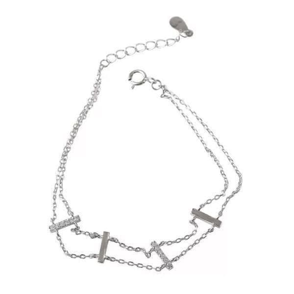 The Ladder Bracelet in 925 and cubic zirconia. - Thumbnail 3