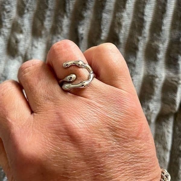 The Fascinating Ring adjustable in 925 silver - Thumbnail 2