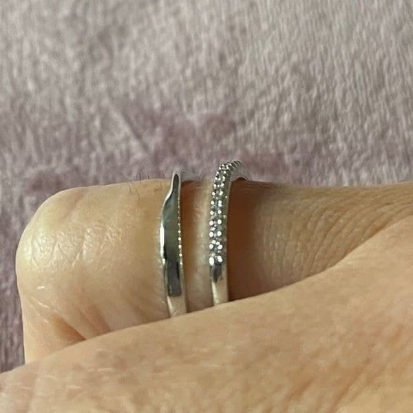 The Twist and Bling Duo Ring in 925 silver - Thumbnail 12