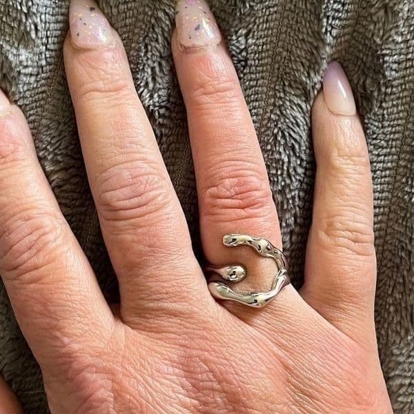 The Fascinating Ring adjustable in 925 silver - Thumbnail 3