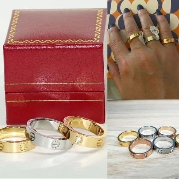 The LOVE inspired ring gold sz 8 - Thumbnail 6