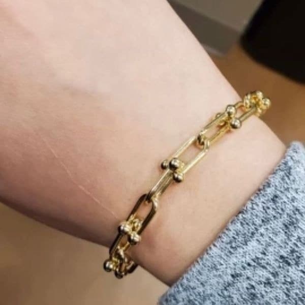 The U Link bracelet in 18k gold over 925. - Thumbnail 12