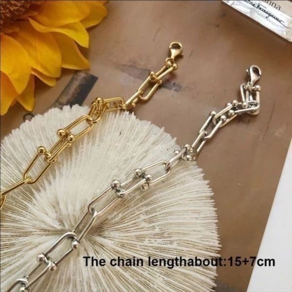 The U Link bracelet in 18k gold over 925. - Thumbnail 10