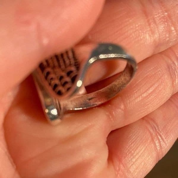 The Angel Wing Ring. Adjustable 925 open ring - Thumbnail 7