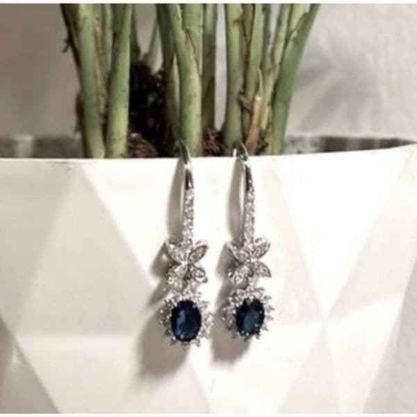 The Super Star zircon and 925 drop dangle earrings - Thumbnail 2