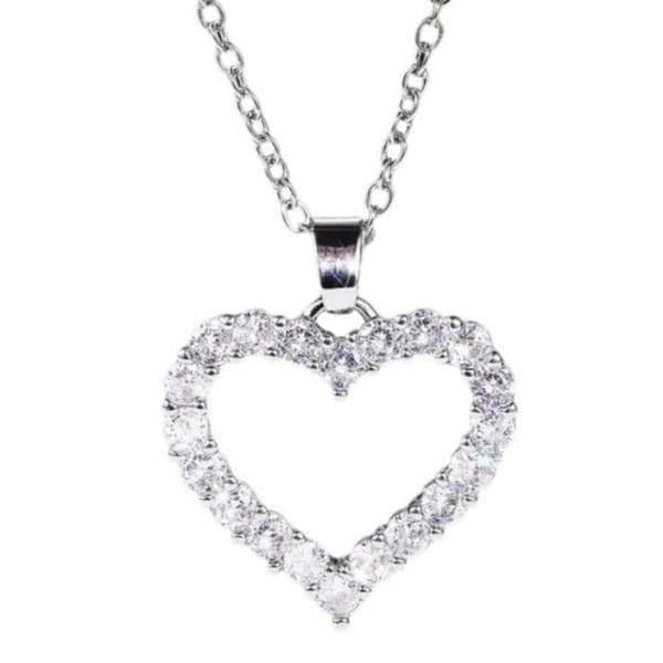 The Valentina Crystal heart and 925 pendant necklace - Thumbnail 3