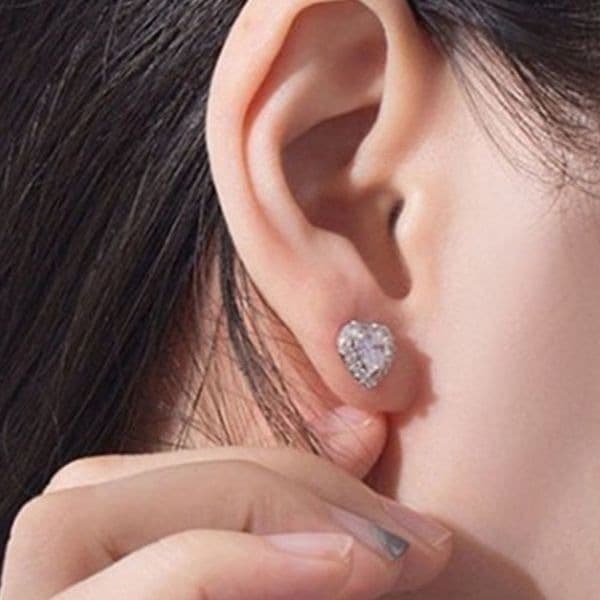 The My Heart Is Full stud earrings in 925 - Thumbnail 5