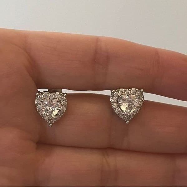 The My Heart Is Full stud earrings in 925 - Thumbnail 2