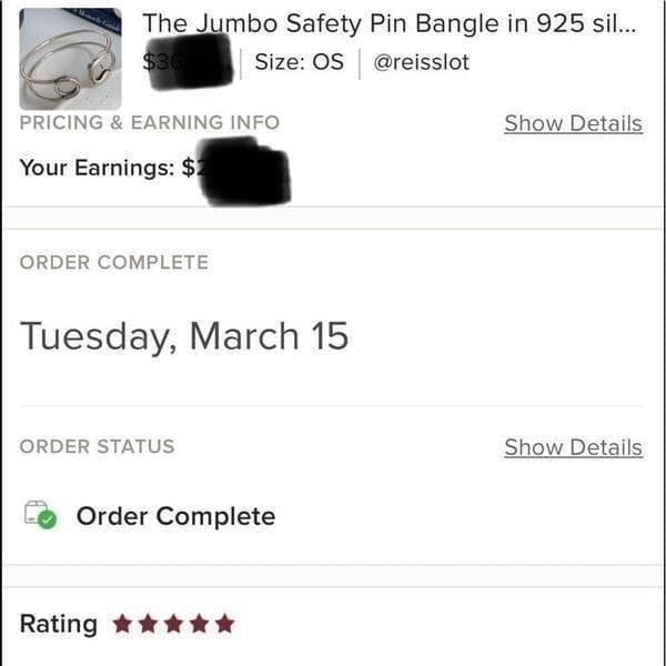 The Jumbo Safety Pin Bangle in 925 silver - Thumbnail 6
