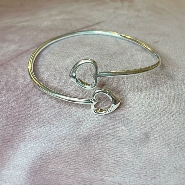 The Two of Hearts bracelet adjustable 925 silver - Thumbnail 3