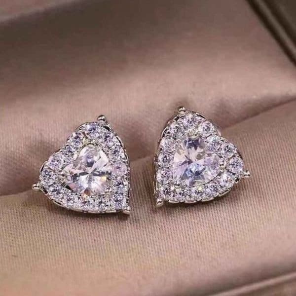 The My Heart Is Full stud earrings in 925 - Thumbnail 3