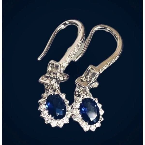 The Super Star zircon and 925 drop dangle earrings - Thumbnail 3