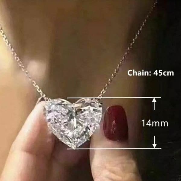 The Bubble Heart 925 Pendant necklace - Thumbnail 4