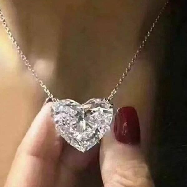 The Bubble Heart 925 Pendant necklace - Thumbnail 2