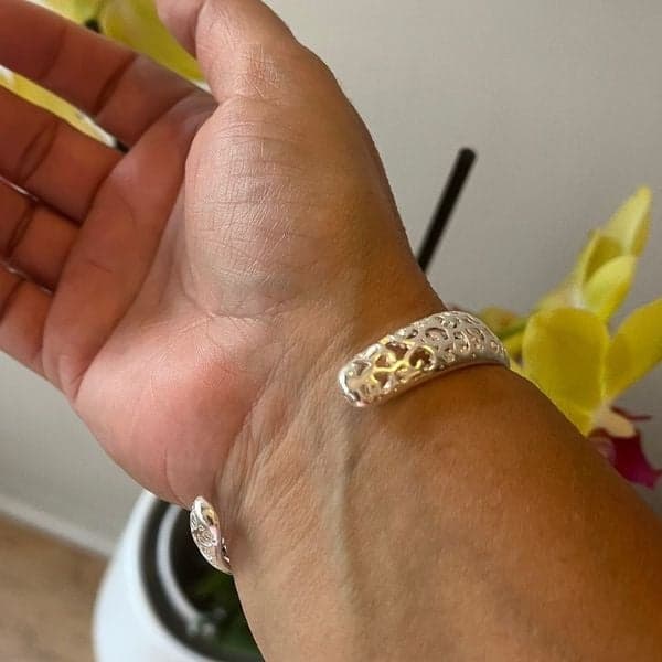 The Boho Heart open bangle bracelets in 925 - Thumbnail 8