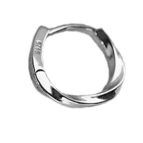 The Mini Abstract Hoop earring in 925 silver - Thumbnail 9