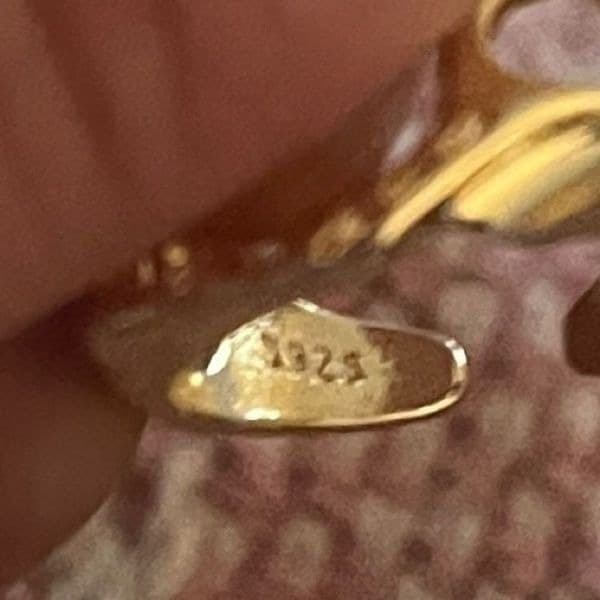 The Monster Ring adjustable in yellow gold plated 925 silver - Thumbnail 6