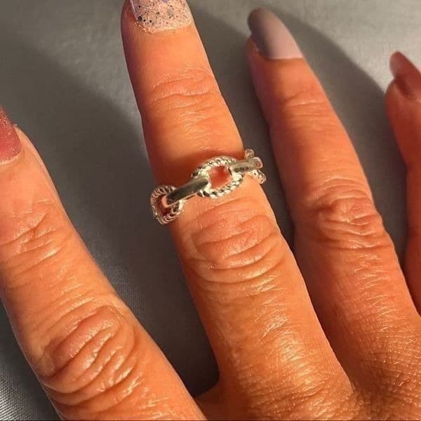 The Braided Link Ring in 925 silver - Thumbnail 5