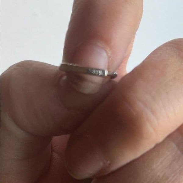 The Mini Abstract Hoop earring in 925 silver - Thumbnail 7