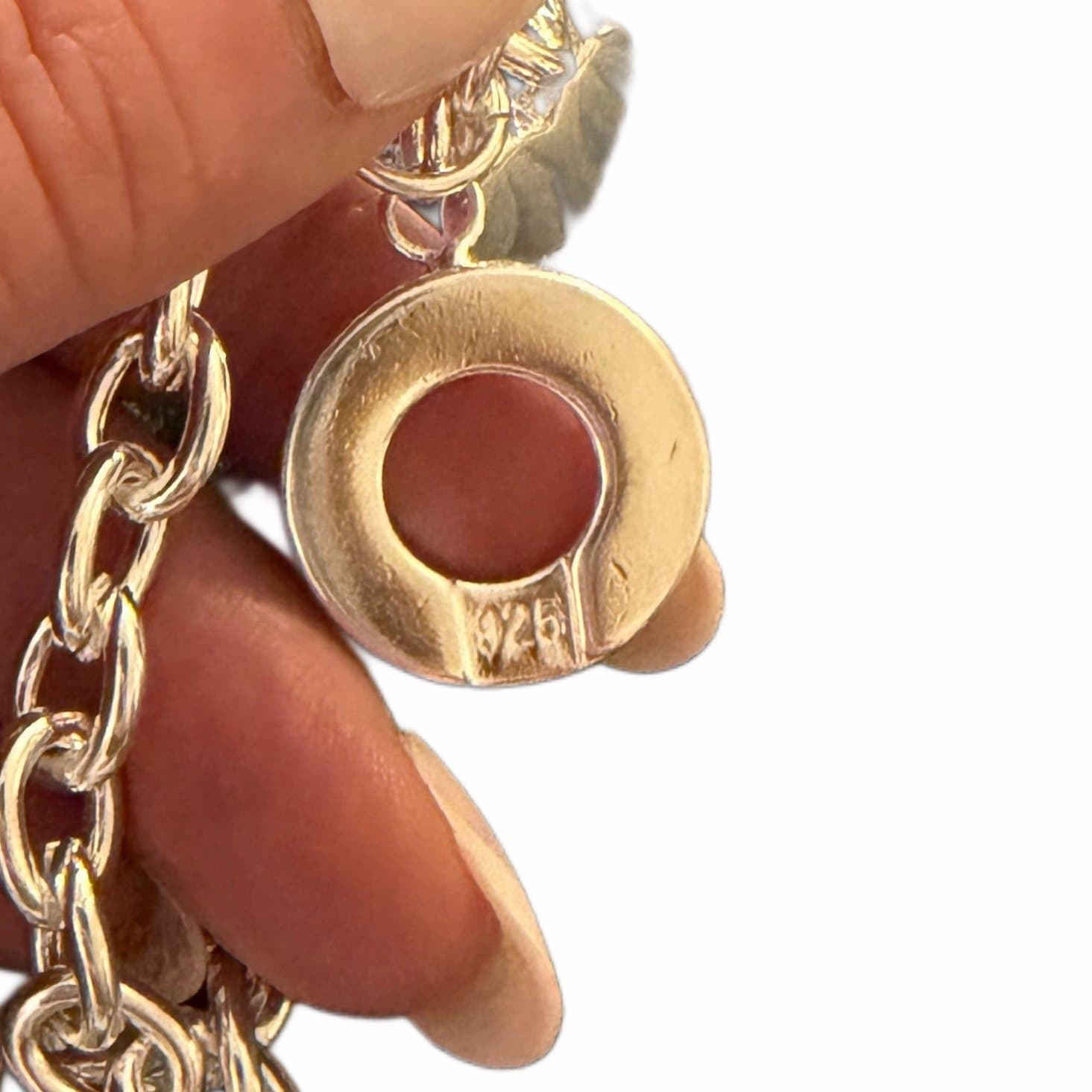 The Toggle Heart chain link sterling silver bracelet - Thumbnail 4