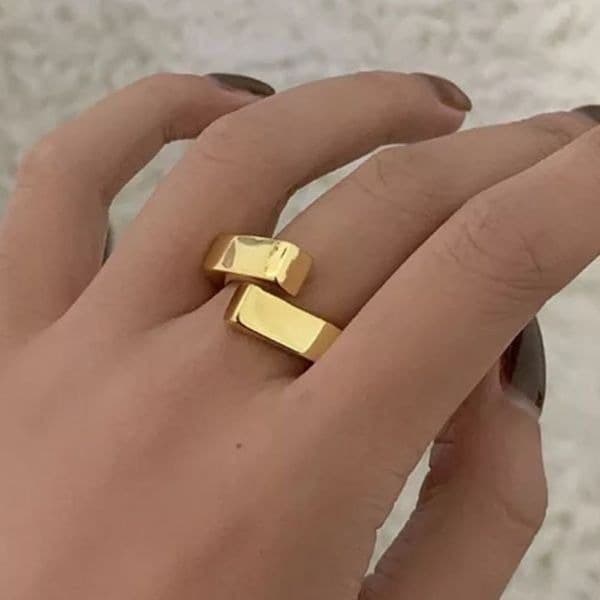 Last one!The Guggenheim Ring in 14k plating over 925 - Image 1
