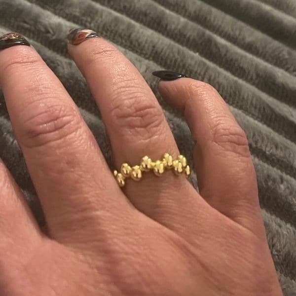 The Matrix Ring in 925 & triple gold plated adjustable - Thumbnail 5