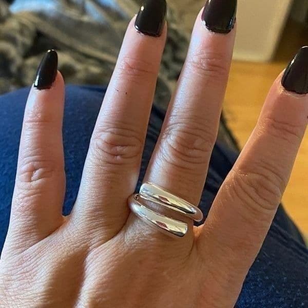 The Axis 925 adjustable modern statement ring - Thumbnail 2