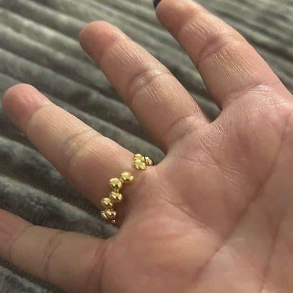 The Matrix Ring in 925 & triple gold plated adjustable - Thumbnail 7