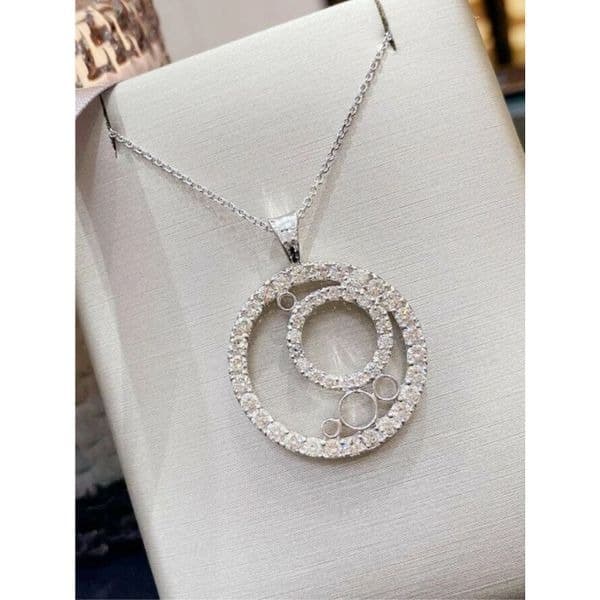 Circle Of Life Necklace 1.90 Ct Moissanite pendant necklace - Image 1
