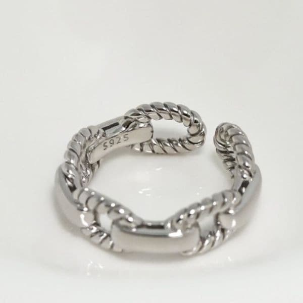 The Marina Ring in 925 silver adjustable - Thumbnail 7
