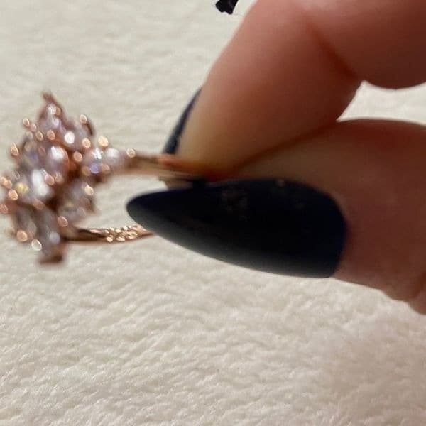 The Elizabeth gold filled white sapphire ring 6 - Thumbnail 11