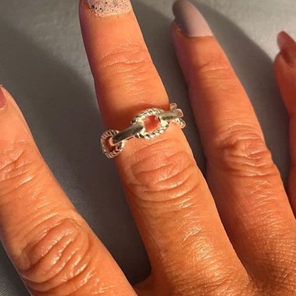 The Marina Ring in 925 silver adjustable - Thumbnail 8