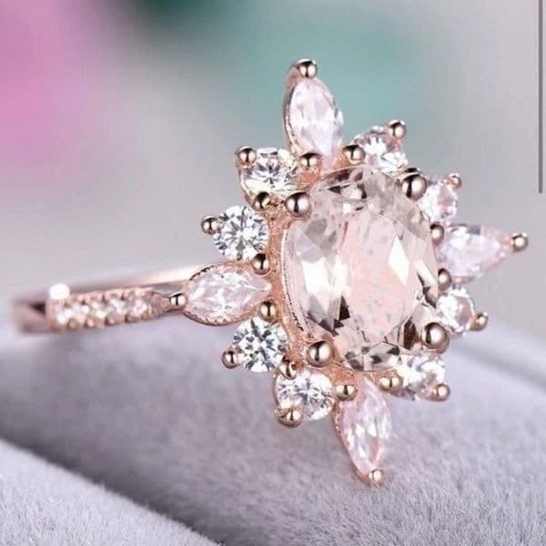 The Elizabeth gold filled white sapphire ring 6 - Thumbnail 12