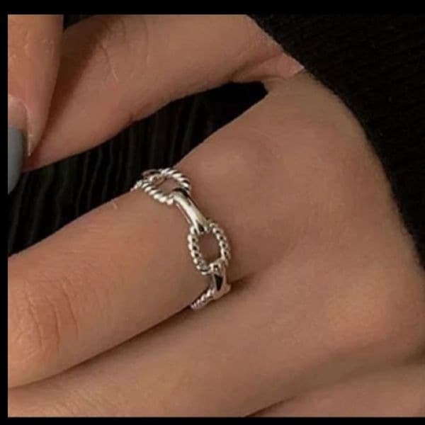 The Marina Ring in 925 silver adjustable - Thumbnail 2