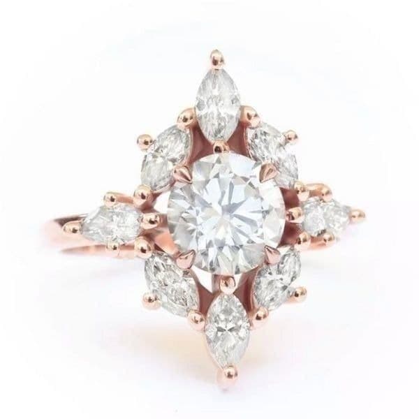 The Elizabeth gold filled white sapphire ring sz 8 - Thumbnail 10