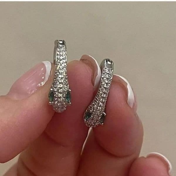 The Serpentine Earring in 925 silver - Thumbnail 2