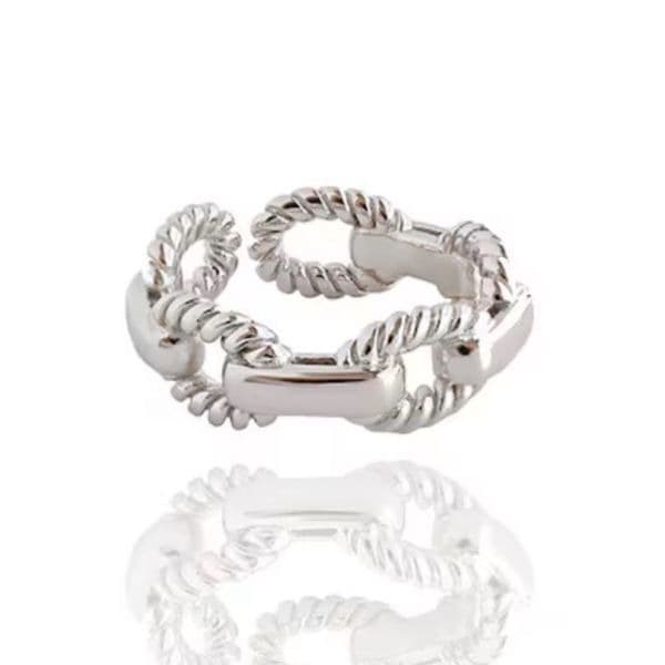 The Marina Ring in 925 silver adjustable - Thumbnail 4