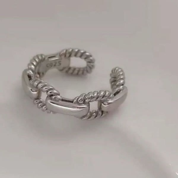 The Marina Ring in 925 silver adjustable - Thumbnail 3