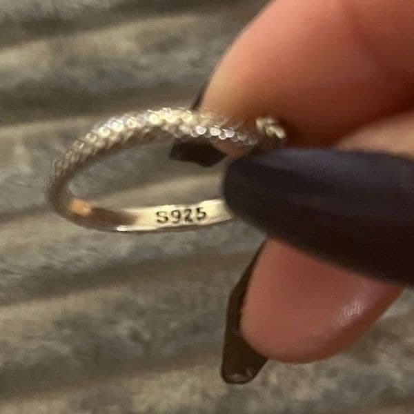 The Mini Serpent Ring adjustable in antiqued 925 silver - Thumbnail 6